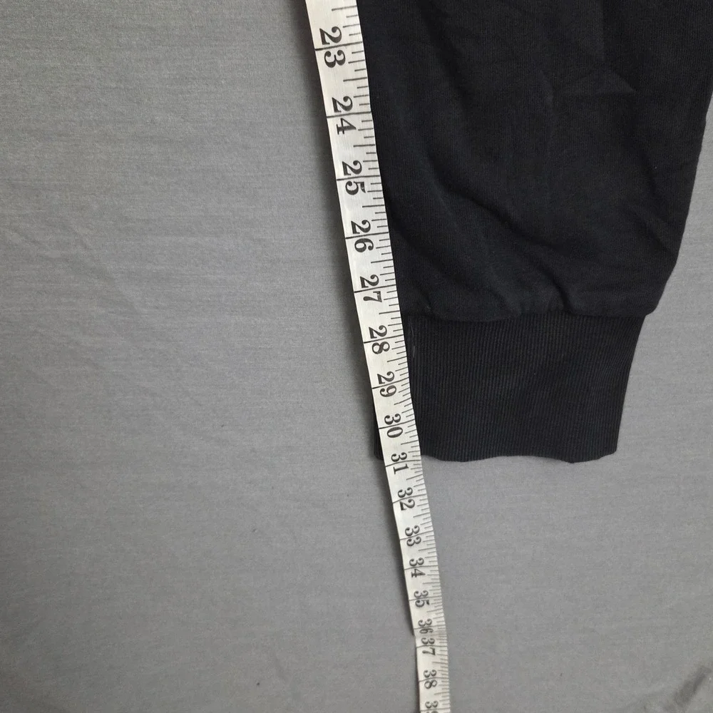 HM Divided Mens XL Black Moto Jogger Pants Ribbed Knee Streetwear Sweatpants